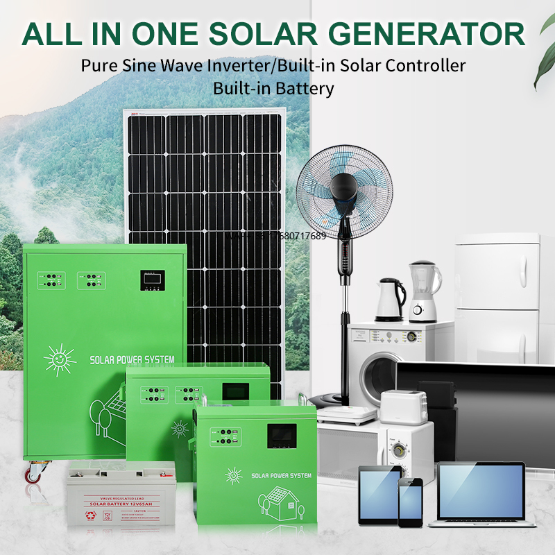 Portable Power Station 500W - Kit di stoccaggio domestico con generatore
