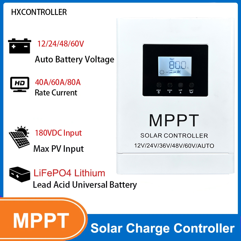 Mppt Solar Charge Controller 60A - MPPT 40A 60A 80A 180VDC Regolatore