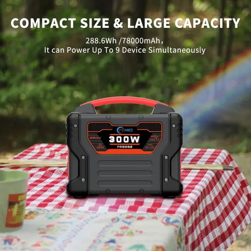 Portable Power Station 300W Camping - Stazione di Alimentazione Portatile di Alta
