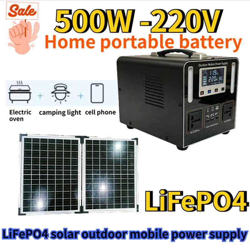 Portable Power Station 500W - Nuova Stazione di Alimentazione Portatile LiFePO4