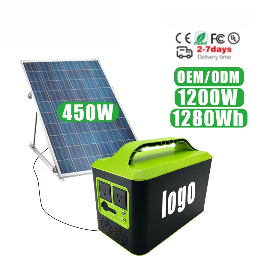 Portable Power Station 1000W Pure Sine - Sistema di energia solare 1073WH 25,55V
