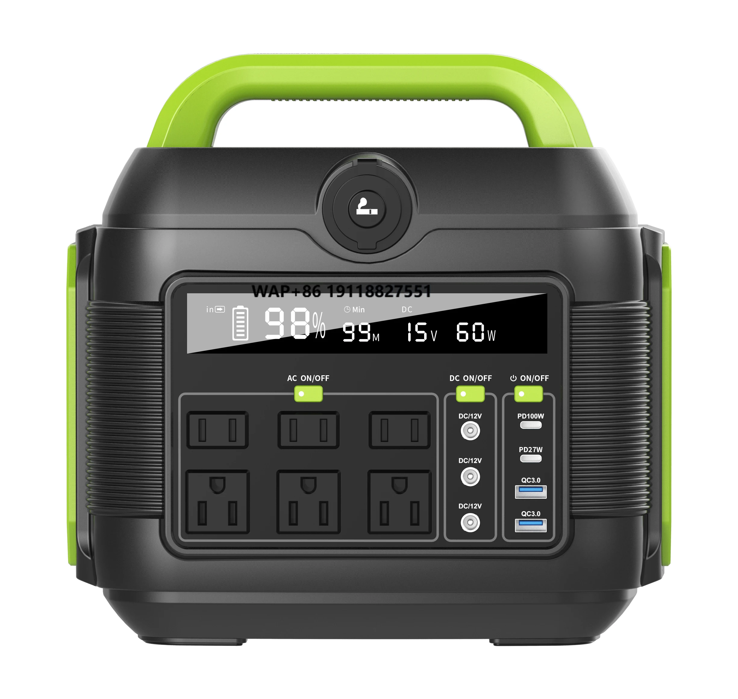 Portable Power Station 500W - Generatore Solare Portatile 110V 220V 200W