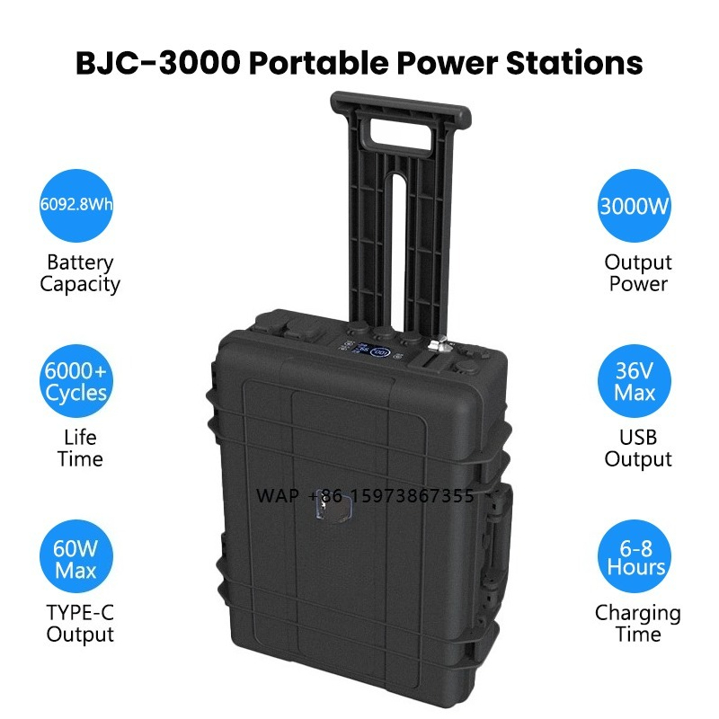 Solar Generator 3000W - Stazione di Ricarica Portatile 110V 220V