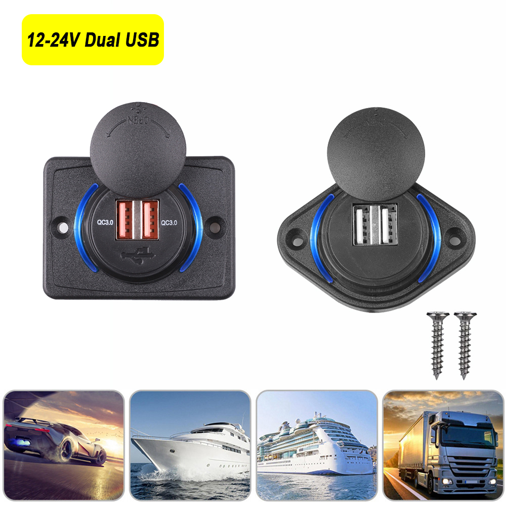 Power Station With 30A Rv Outlet - Caricatore USB doppio 12/24V Caricatore rapido