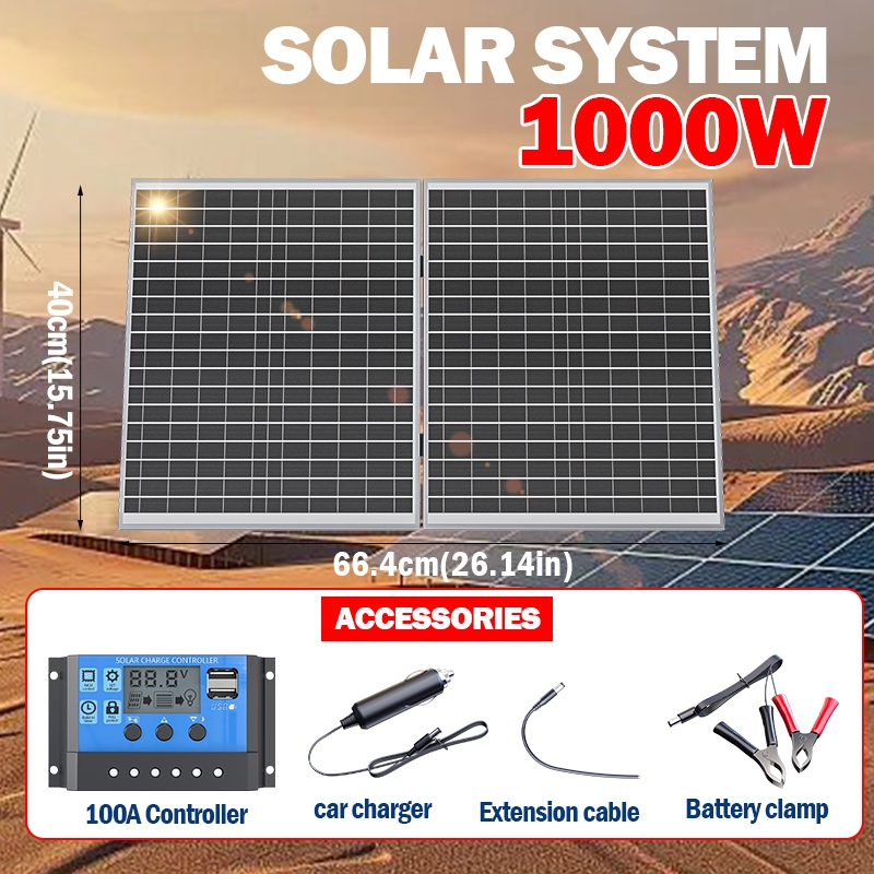 Portable Power Station 1000W - Pannello solare da 1000 W Design