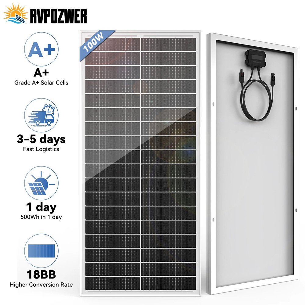 Solar Panel 400W Rigid Monocrystalline - Pannelli Solari Rigidi RVPOZWER 400W/200W/100W, Celle