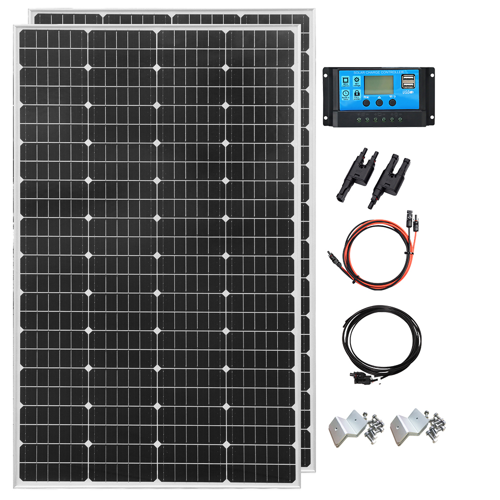 Solar Panel 400W Rigid Monocrystalline - Pannello solare rigido in vetro 19.8V