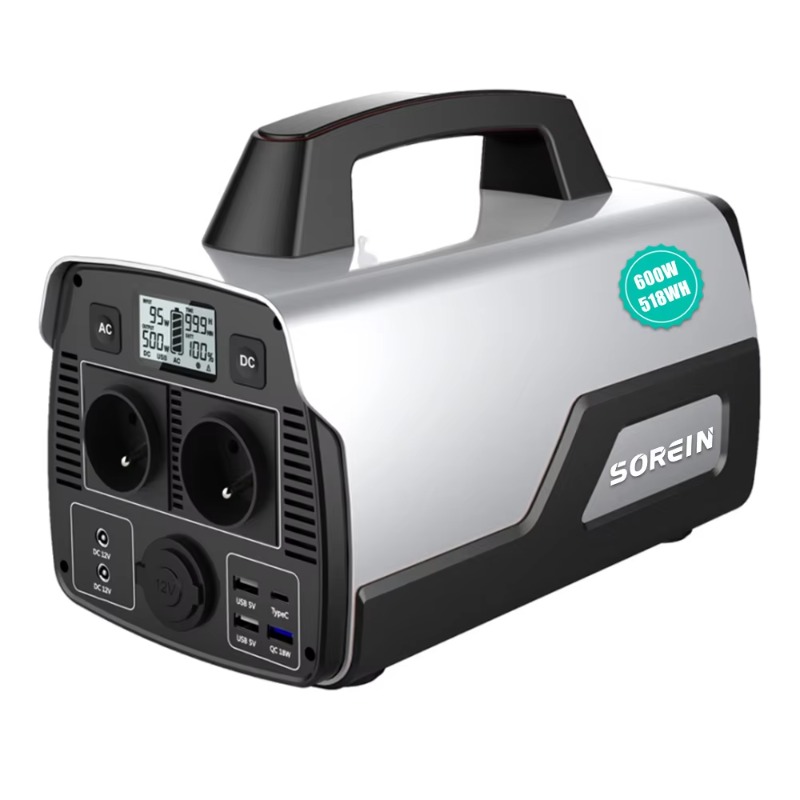 Portable Power Station 600W Ups - Generatore UPS 600W con Batteria al
