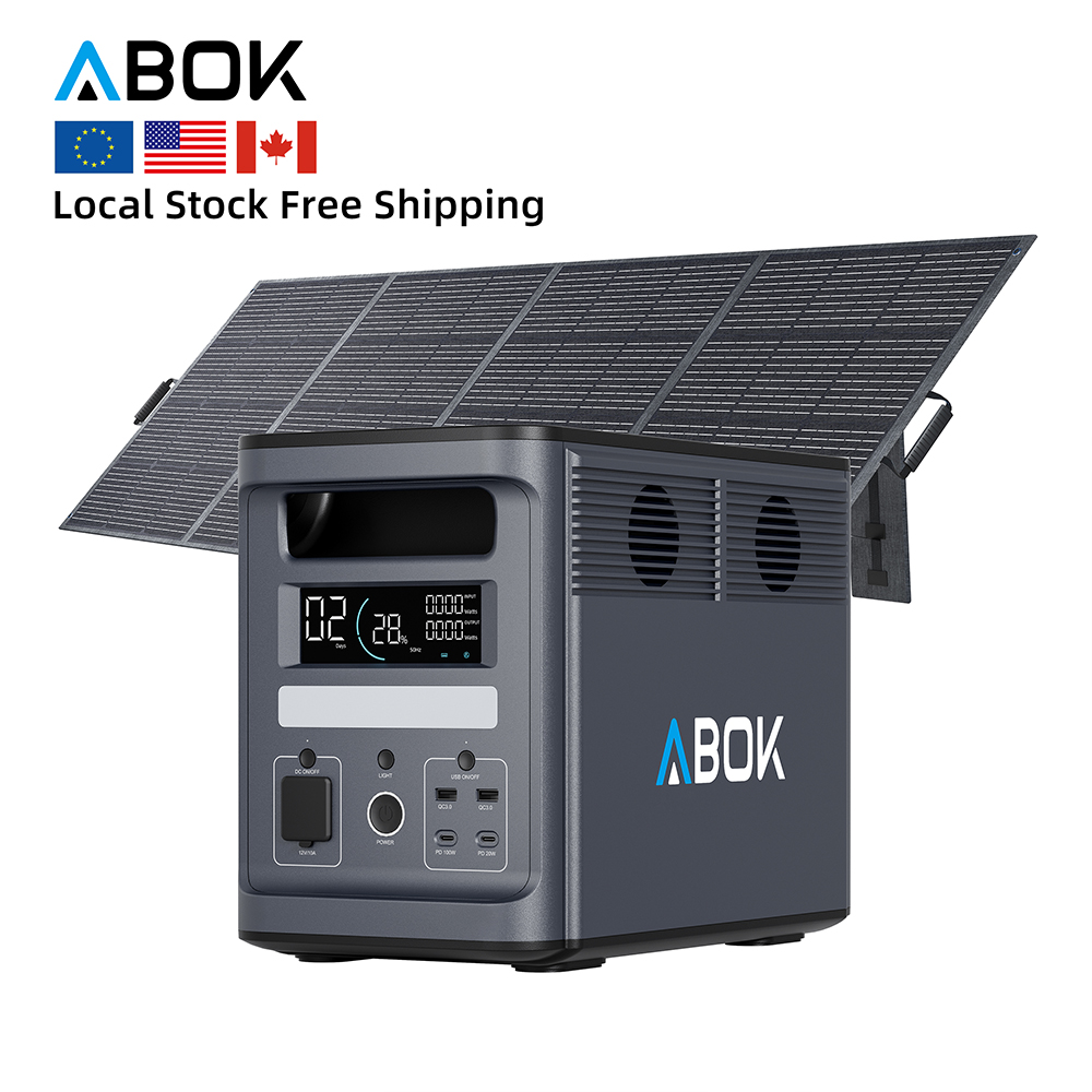 Portable Power Station 2000W Lifepo4 - ABOK US EU Stock Locale Stazione