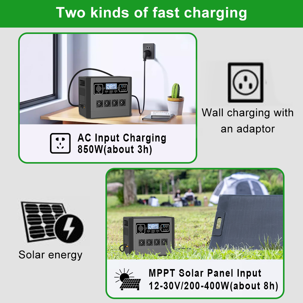 Generatore da campeggio portat - Portable Power Station 2000W Lifepo4 recensione e prezzo