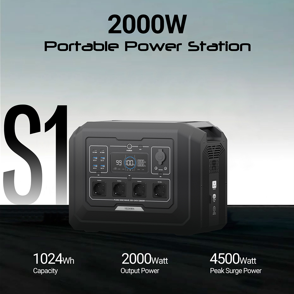 Generatore Solare Portatile S1 - Portable Power Station 2000W Lifepo4 recensione e prezzo