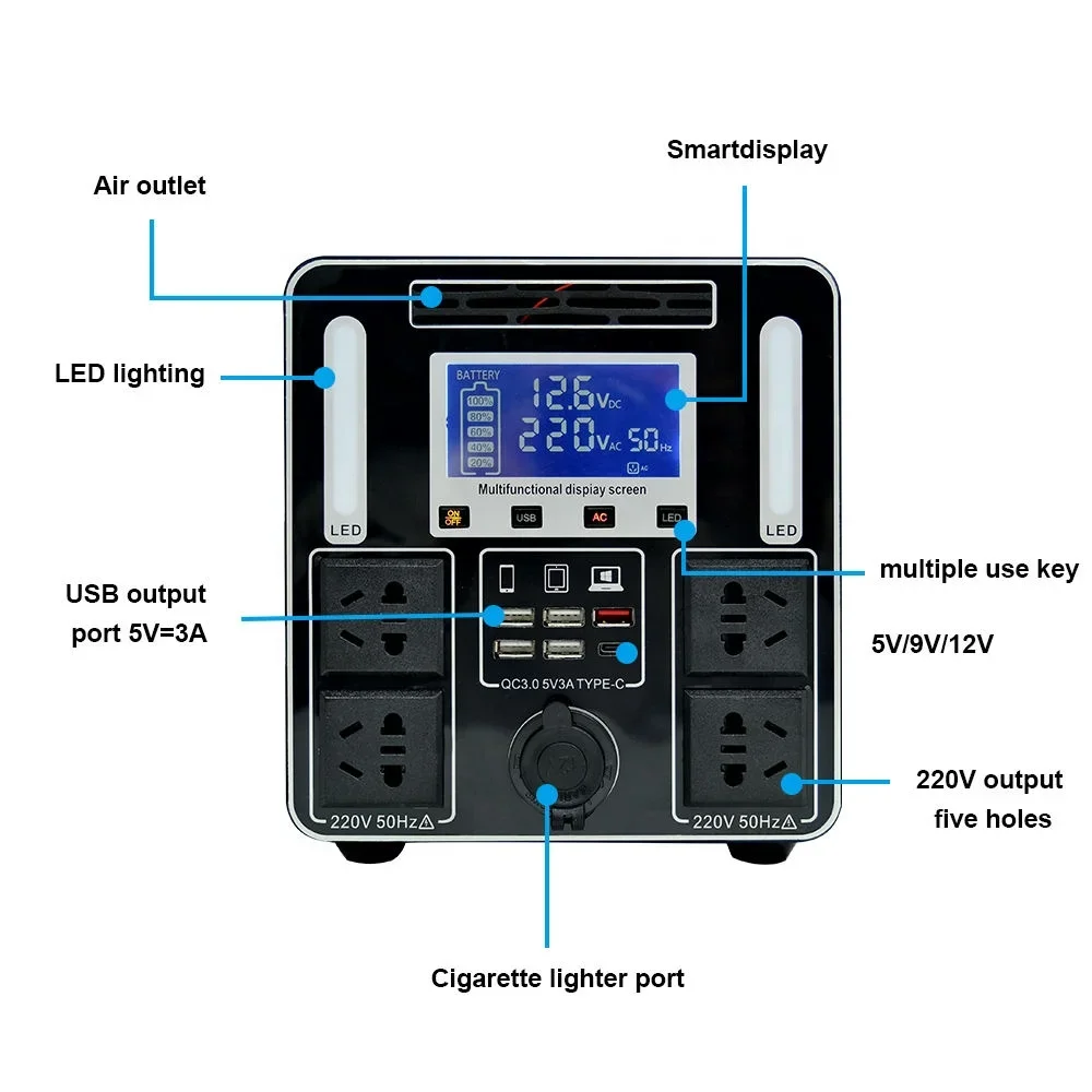 Prese CA/CC da 1000 W 1200 W B - Portable Power Station 1000W recensione e prezzo