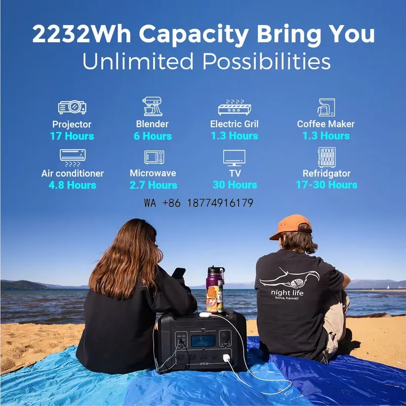 wmwmnu 2KW Powerstation Portat - Portable Power Station 2000W Lifepo4 recensione e prezzo
