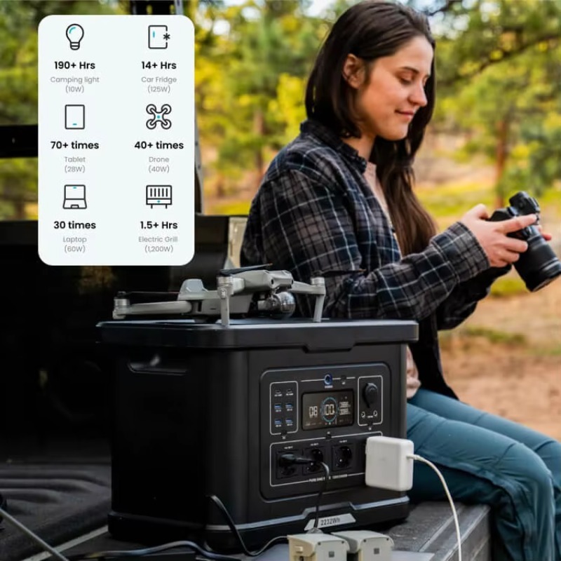 Centrale Elettrica Portatile L - Portable Power Station 2000W Lifepo4 recensione e prezzo