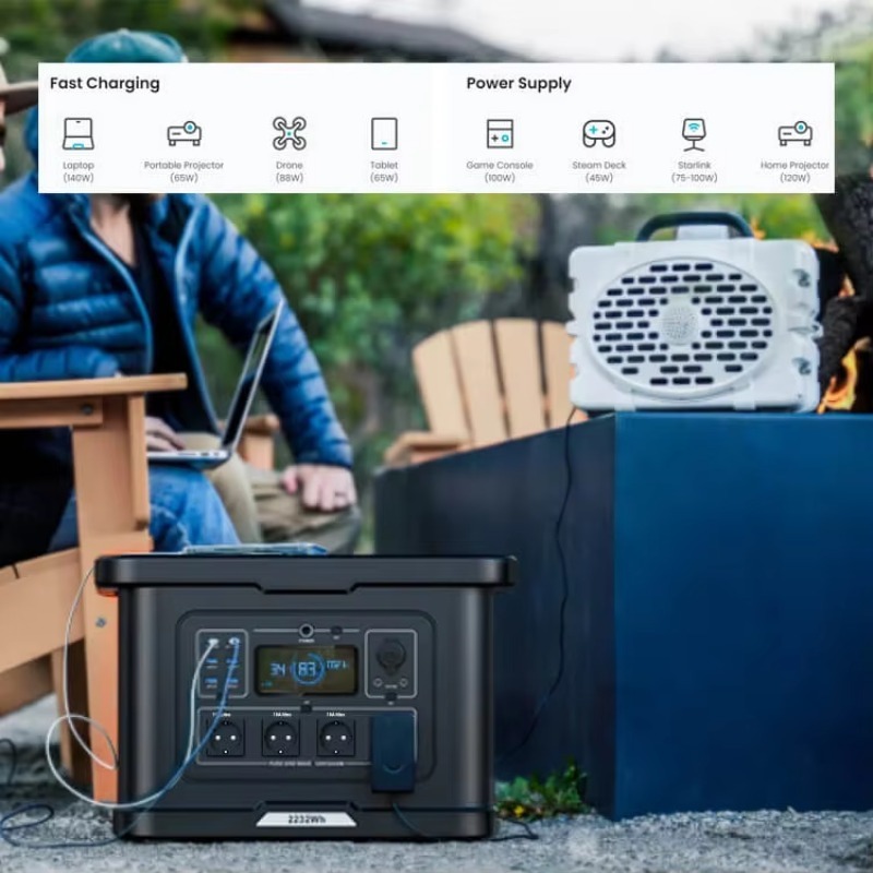 Centrale Elettrica Portatile L - Portable Power Station 2000W Lifepo4 recensione e prezzo