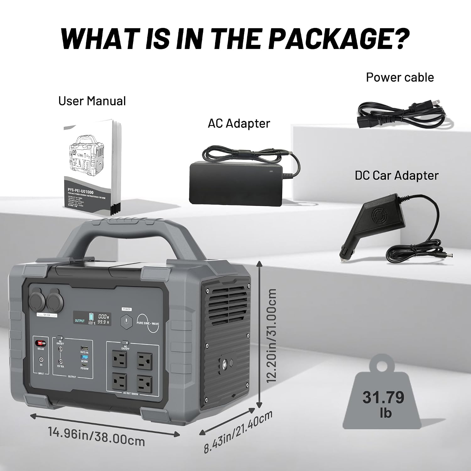 Stazione di Alimentazione Port - Portable Power Station 1000W recensione e prezzo