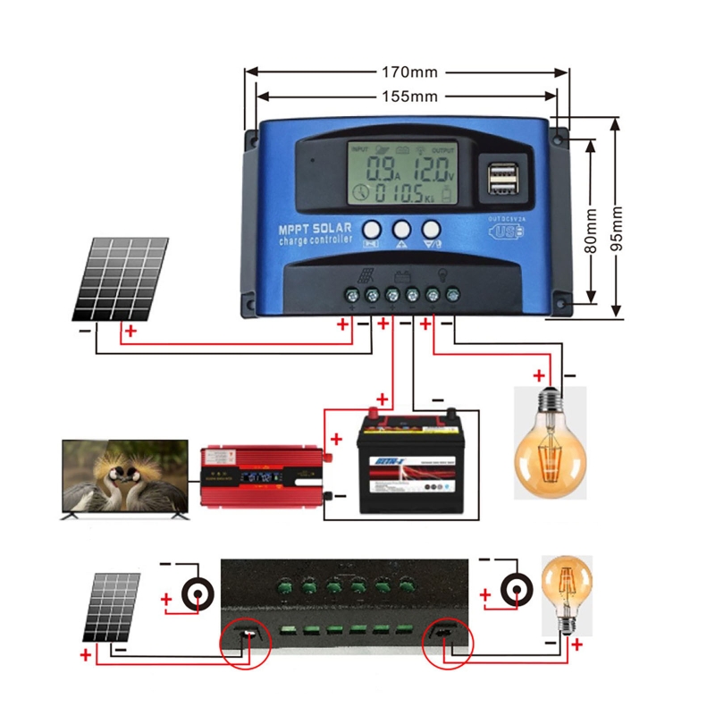 Regolatore di carica solare MP - Mppt Solar Charge Controller 60A recensione e prezzo
