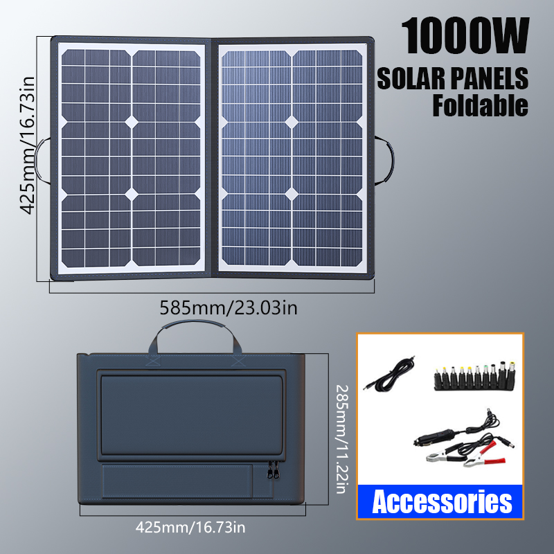 Kit pannello solare pieghevole - Portable Power Station 1000W Pure Sine recensione e prezzo