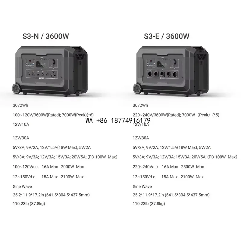 wmwmnu Batteria Lifepo4 3KW, P - Solar Generator 3000W recensione e prezzo