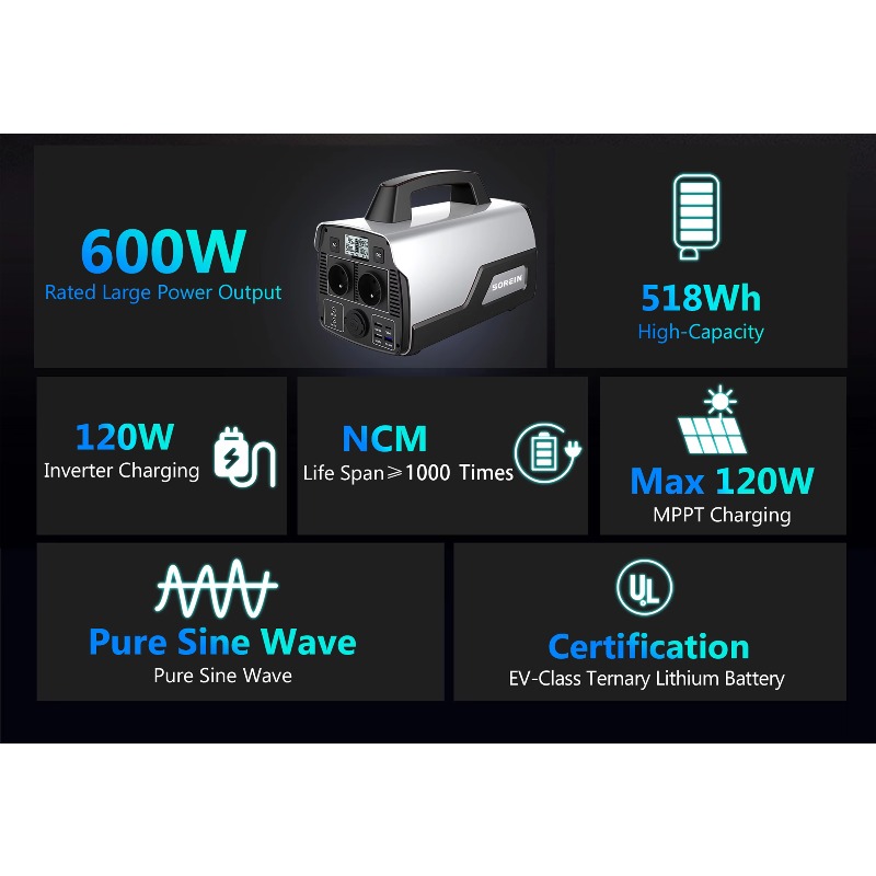Generatore UPS 600W con Batter - Portable Power Station 600W Ups recensione e prezzo