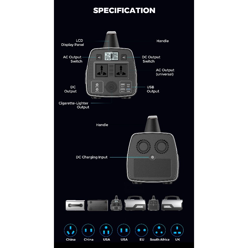 Generatore UPS 600W con Batter - Portable Power Station 600W Ups recensione e prezzo