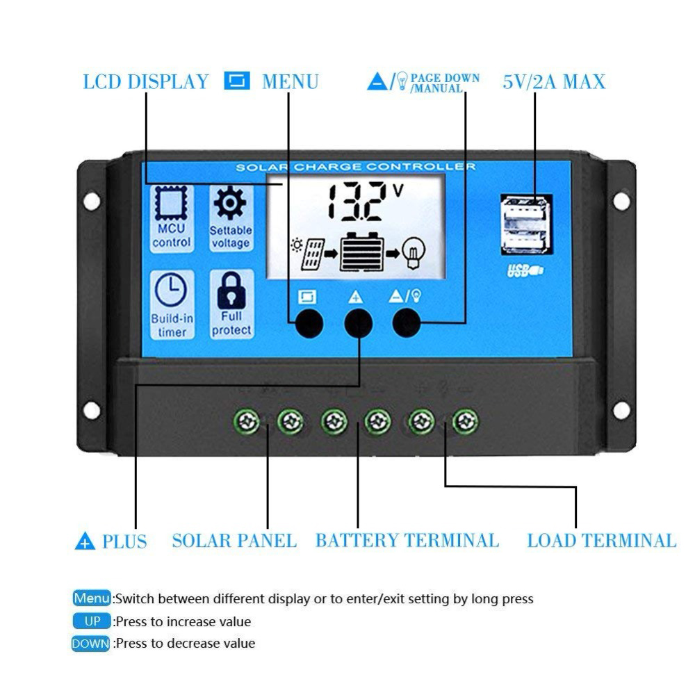Regolatore di carica del panne - Mppt Solar Charge Controller 60A recensione e prezzo