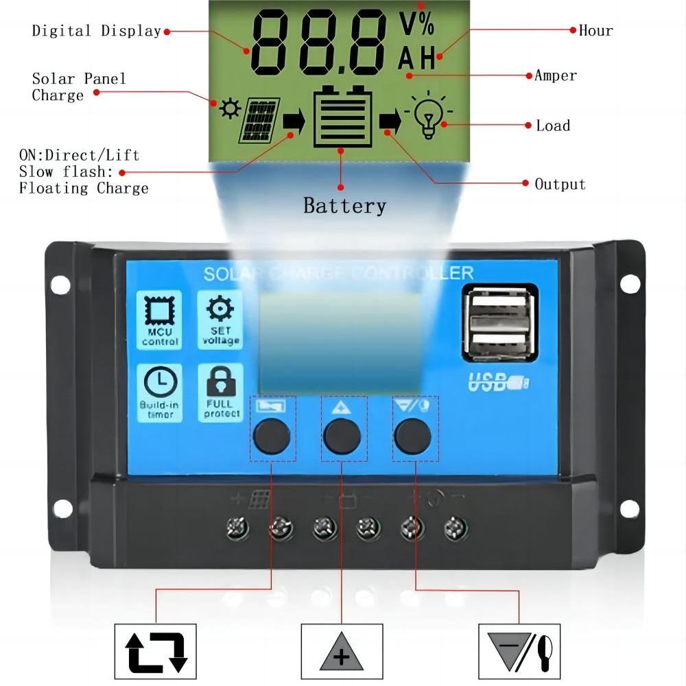 Regolatore di carica del panne - Mppt Solar Charge Controller 60A recensione e prezzo