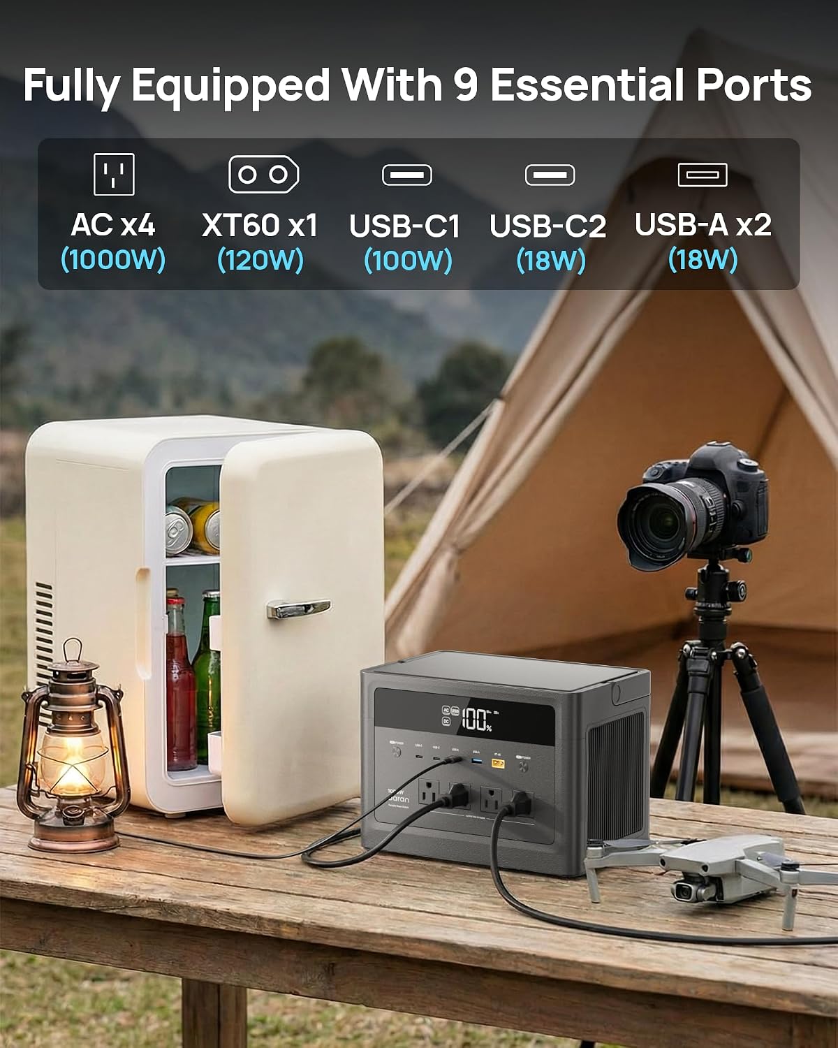 Stazione di Alimentazione Port - Portable Power Station 1000W Pure Sine recensione e prezzo
