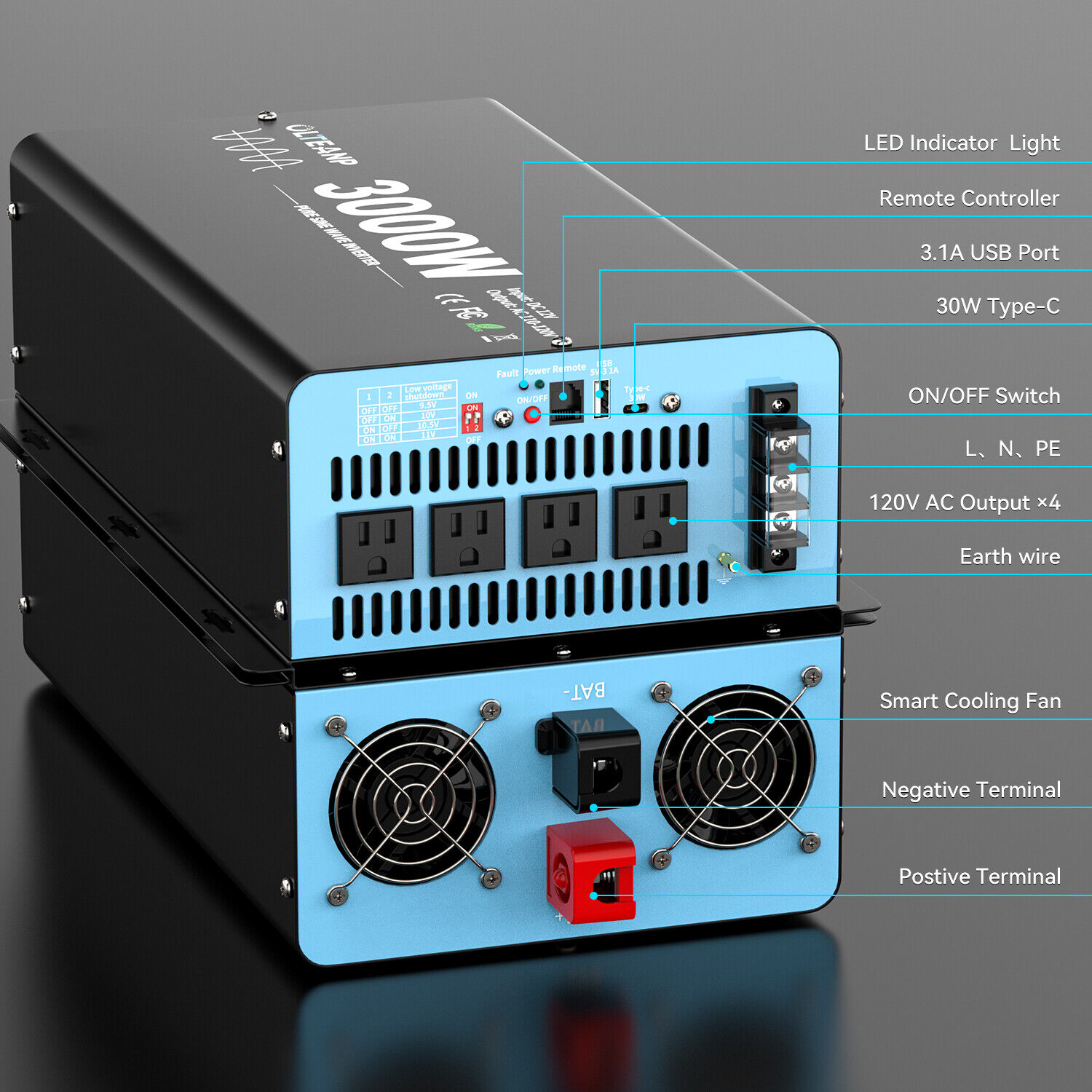 Inverter di Potenza a Onda Sin - Solar Generator 3000W recensione e prezzo
